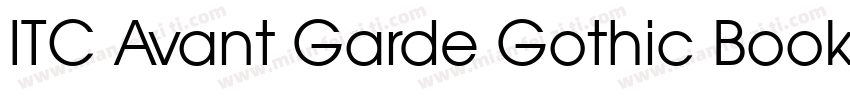 ITC Avant Garde Gothic Book BT Requ字体转换